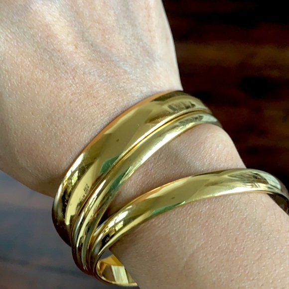 Monet Gold Bangle Set - Picture 9 of 11